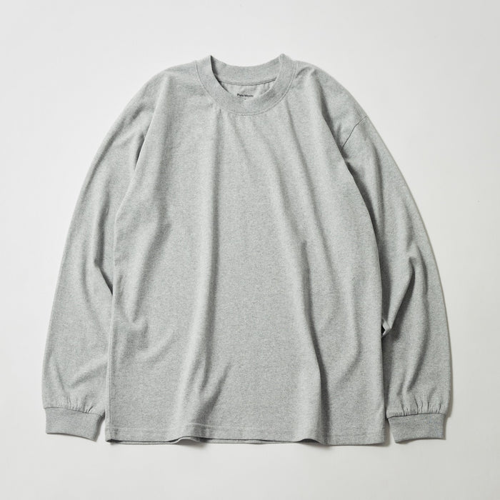 JAPAN FIT Men's Long Sleeve T-Shirt Grey Melange