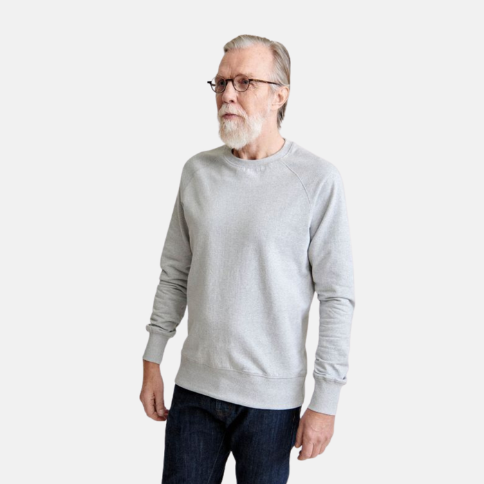 Unisex Raglan Sweatshirt Grey Melange