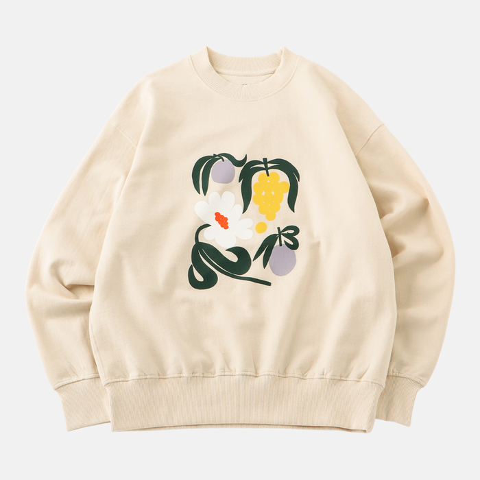 JAPAN FIT Unisex Sweatshirt Natural "Summer Evening" プリント