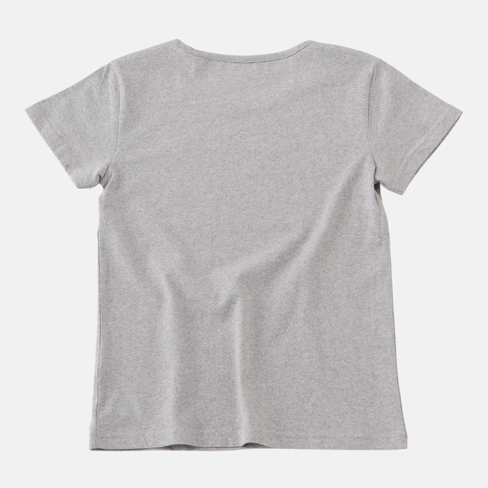 JAPAN FIT Women's T-Shirt Grey Melange  "Macarena"プリント