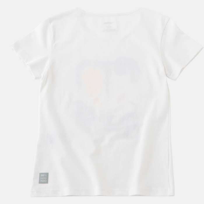 JAPAN FIT Women's T-Shirt White "Summer Evening" プリント