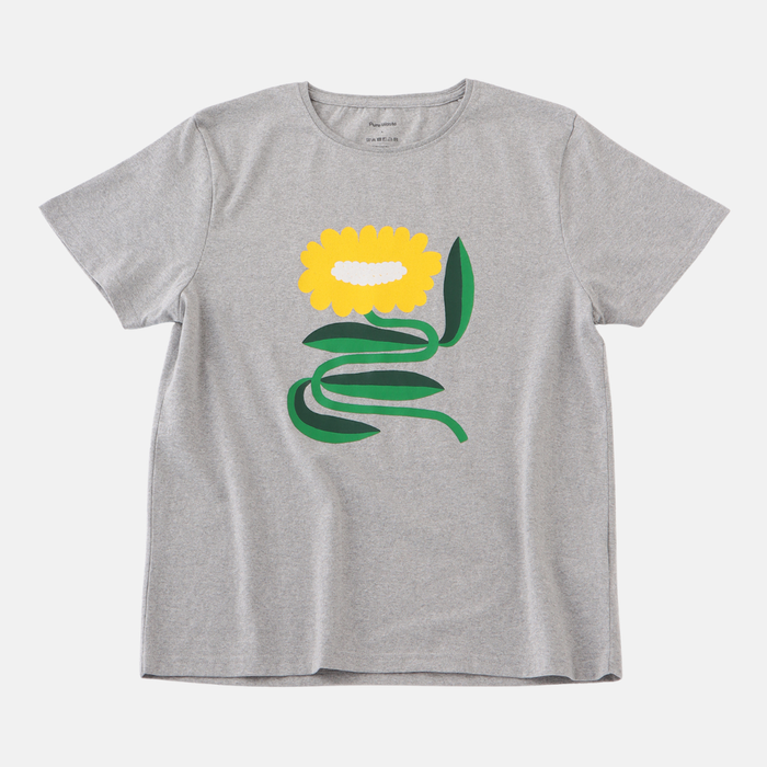 JAPAN FIT Men's T-Shirt Grey Melange  "Macarena"プリント