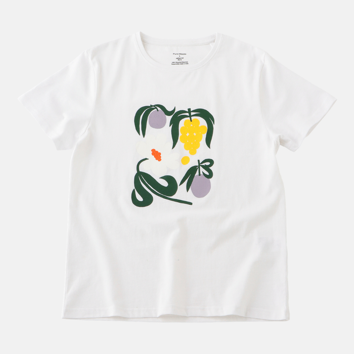 JAPAN FIT Men's T-Shirt White "Summer Evening" プリント