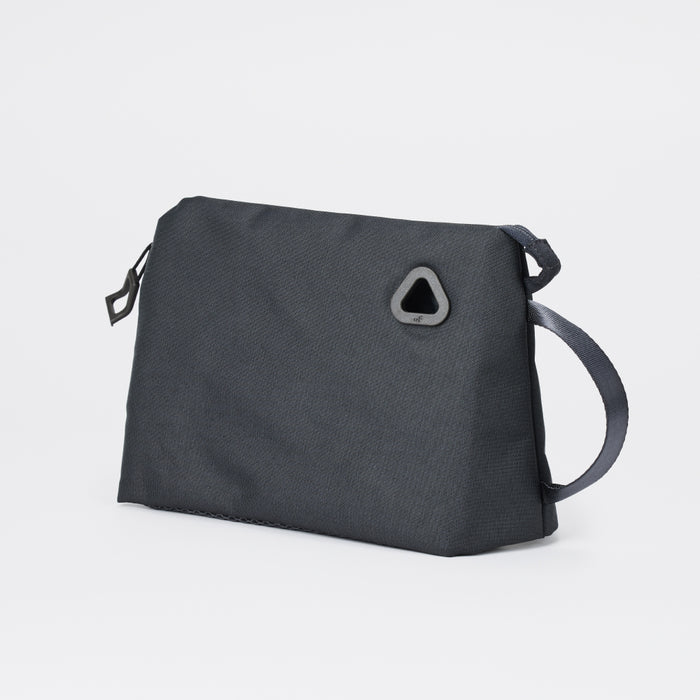 uF STAND POUCH L CHARCOAL GRAY /  スタンドポーチ L サイズ チャコールグレー