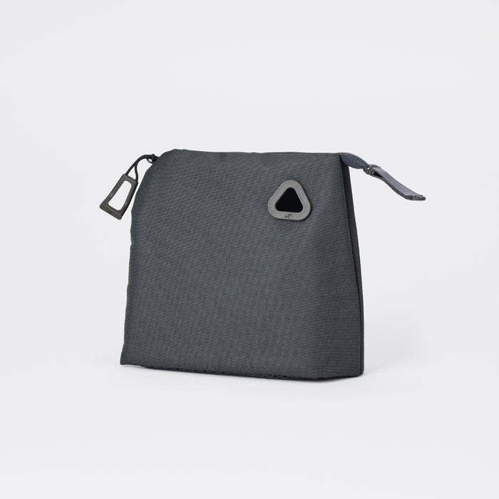 uF STAND POUCH M CHARCOAL GRAY /  スタンドポーチ Mサイズ チャコールグレー