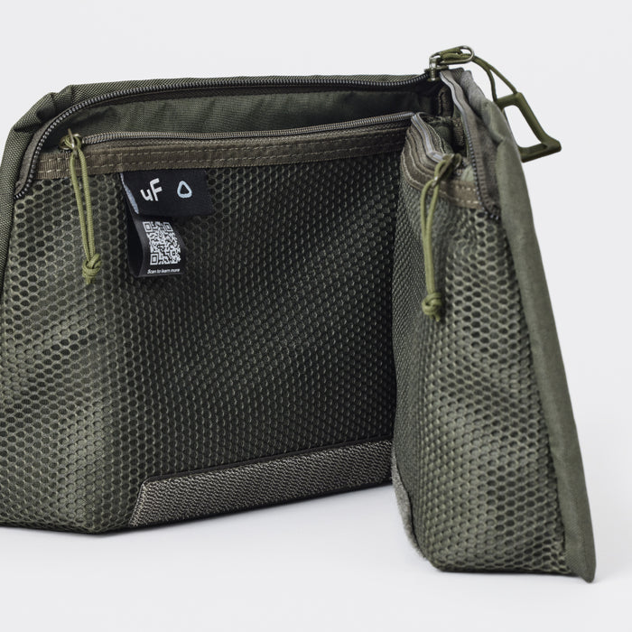 uF STAND POUCH L CHARCOAL GRAY /  スタンドポーチ L サイズ チャコールグレー