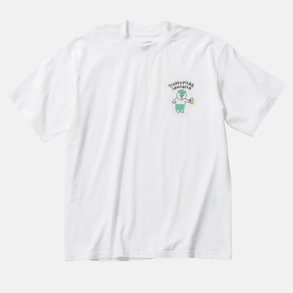 ツッキー x Pure Waste / JAPAN FIT Oversized T-shirt ホワイト