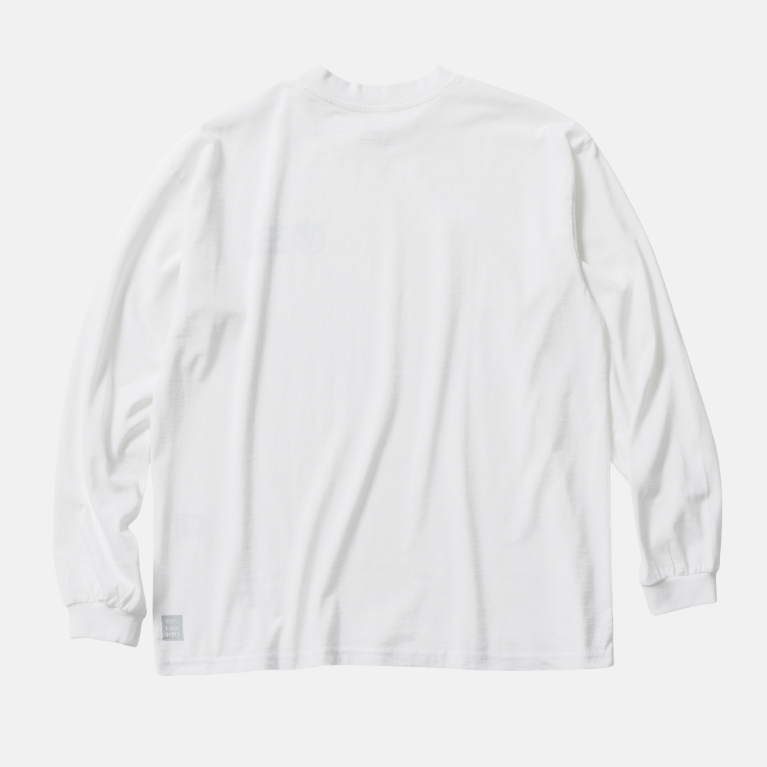 ツッキー x Pure Waste / JAPAN FIT Long Sleeve T-Shirt White