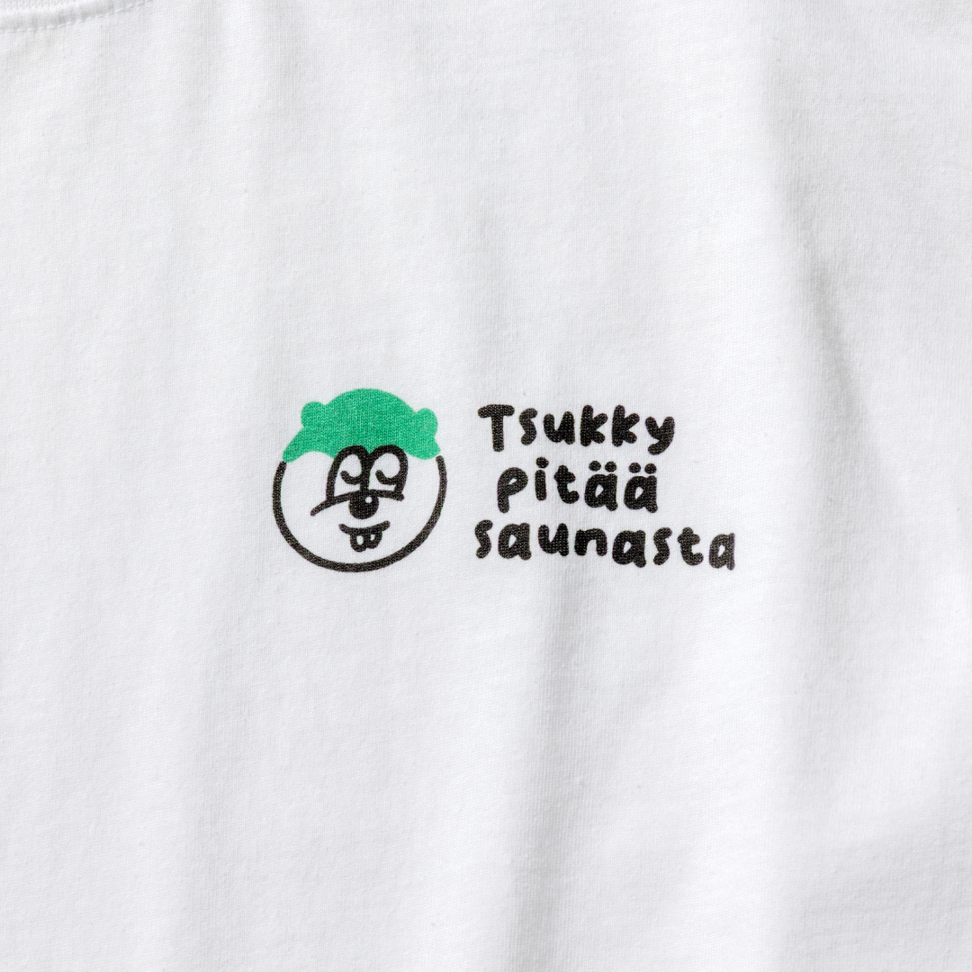 ツッキー x Pure Waste / JAPAN FIT Long Sleeve T-Shirt White