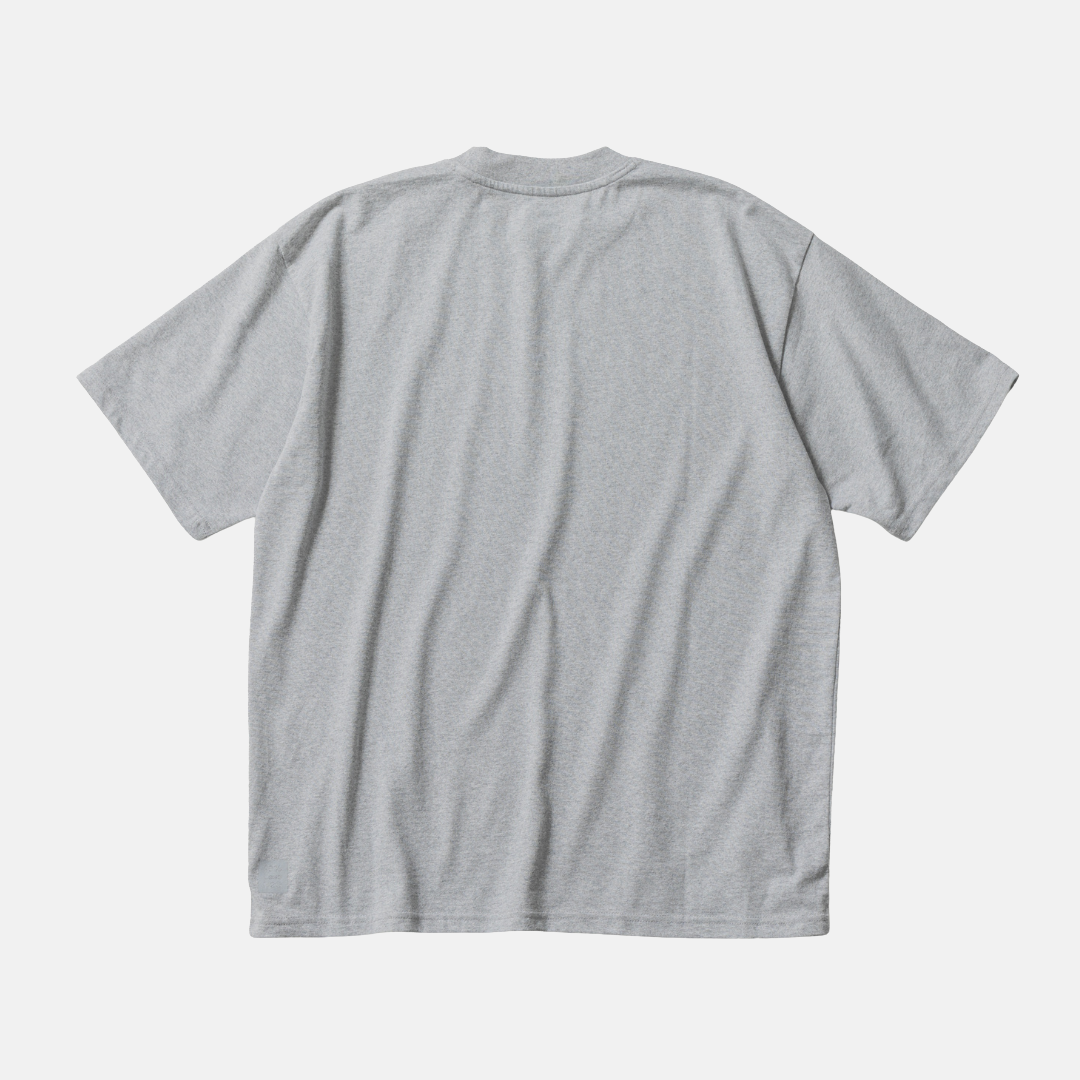 ツッキー x Pure Waste / JAPAN FIT Unisex Oversized T-shirt Grey Melange