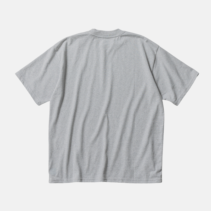 ツッキー x Pure Waste / JAPAN FIT Unisex Oversized T-shirt Grey Melange