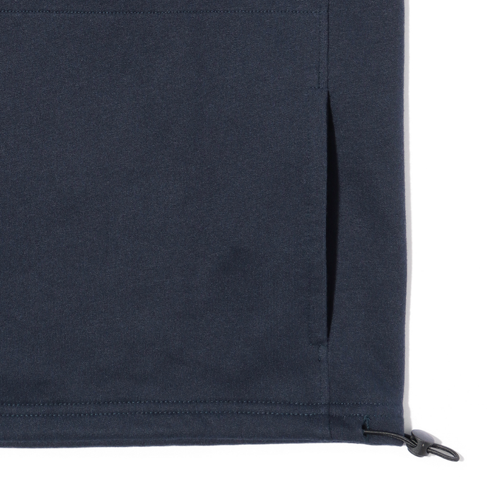 JAPAN FIT Unisex Half Zip Sweater Half Zip Sweater Solid Navy