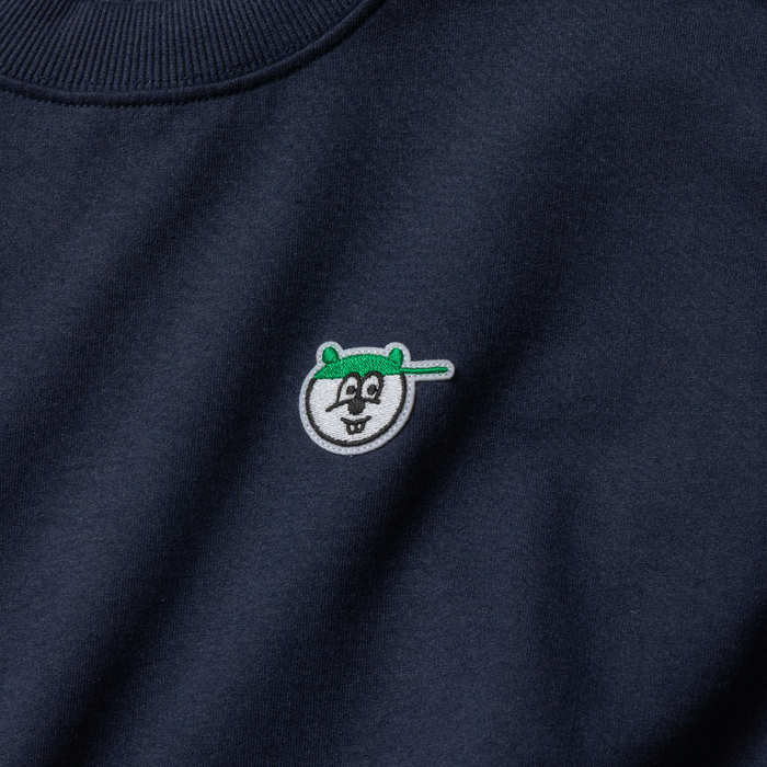 ツッキー x Pure Waste / JAPAN FIT Unisex Sweatshirt  Solid Navy