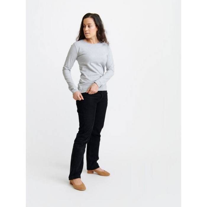 Women's Long Sleeve Shirt Grey Melange