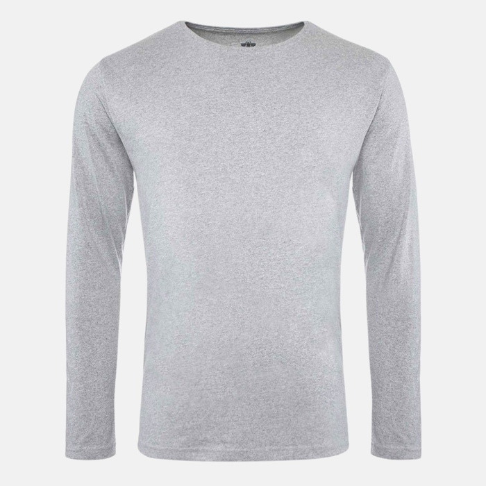 Men's Long Sleeve Shirt Grey Melange