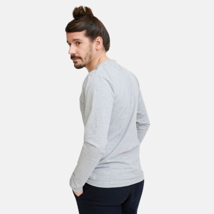 Men's Long Sleeve Shirt Grey Melange
