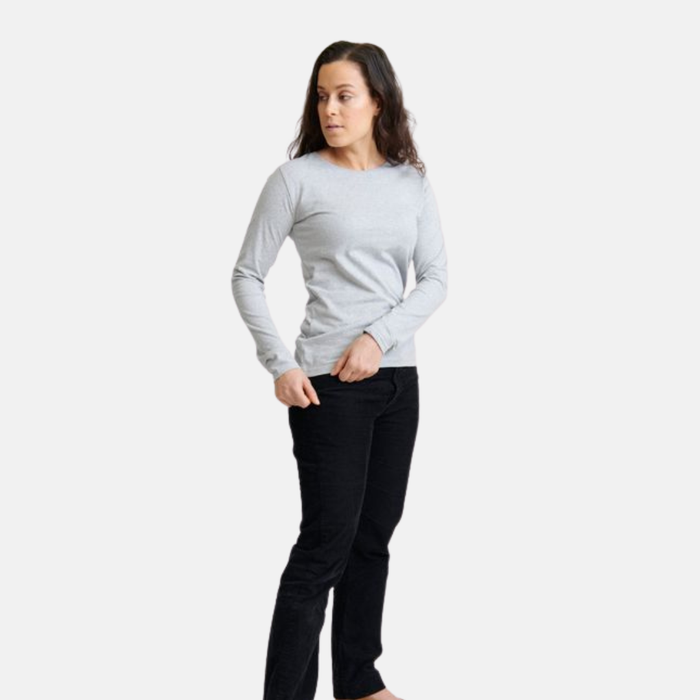 Women's Long Sleeve Shirt Grey Melange
