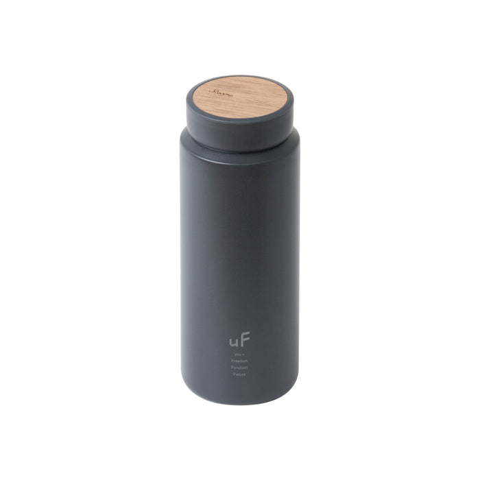 [NEW] uF STAINLESS BOTTLE　MOKU BLACK / ステンレスボトル MOKU　BLACK