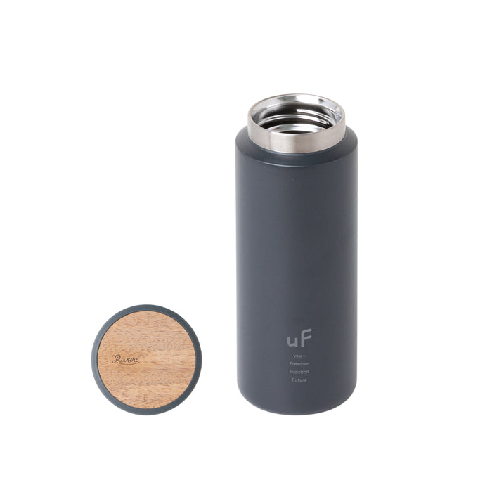 [NEW] uF STAINLESS BOTTLE　MOKU BLACK / ステンレスボトル MOKU　BLACK