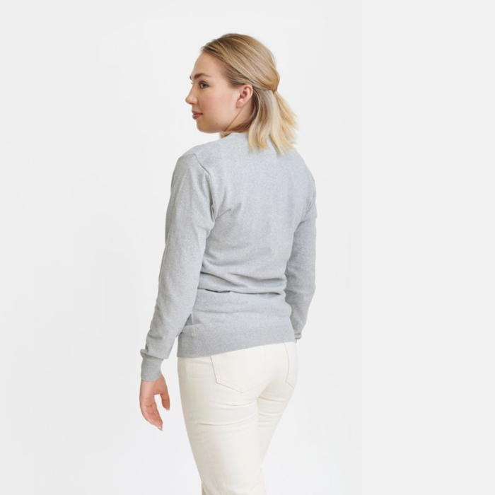 Plain Knit Grey Melange
