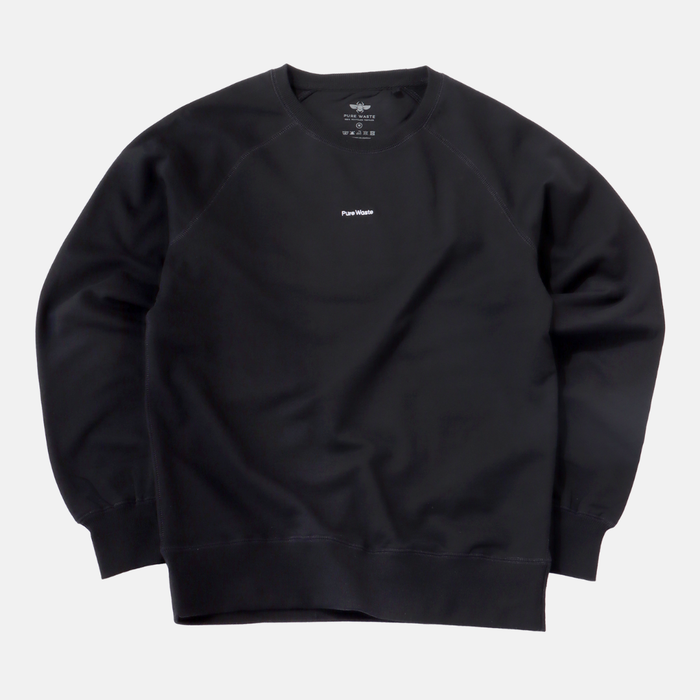 Logo Raglan Sweater Unisex Black