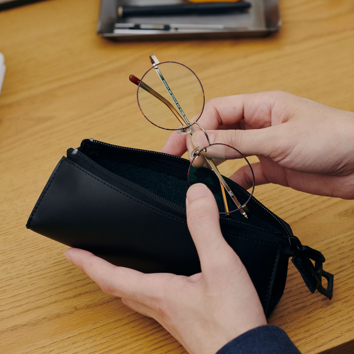 uF PEN&EYEGLASS CASE BLK / ペン＆アイグラスケース