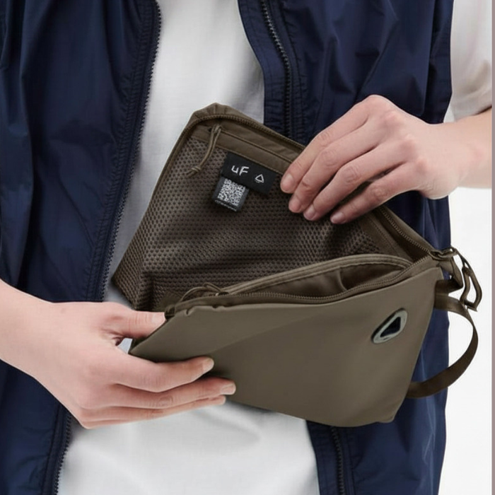<NEW> uF STAND POUCH L NewTaupe /  スタンドポーチ L サイズ ニュートープ