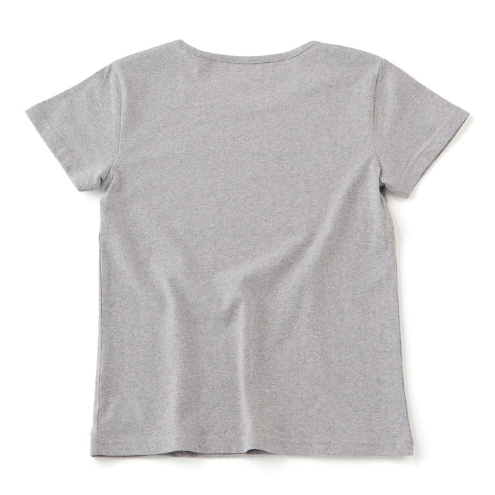 JAPAN FIT Women's T-Shirt Grey Melange  "Macarena"プリント