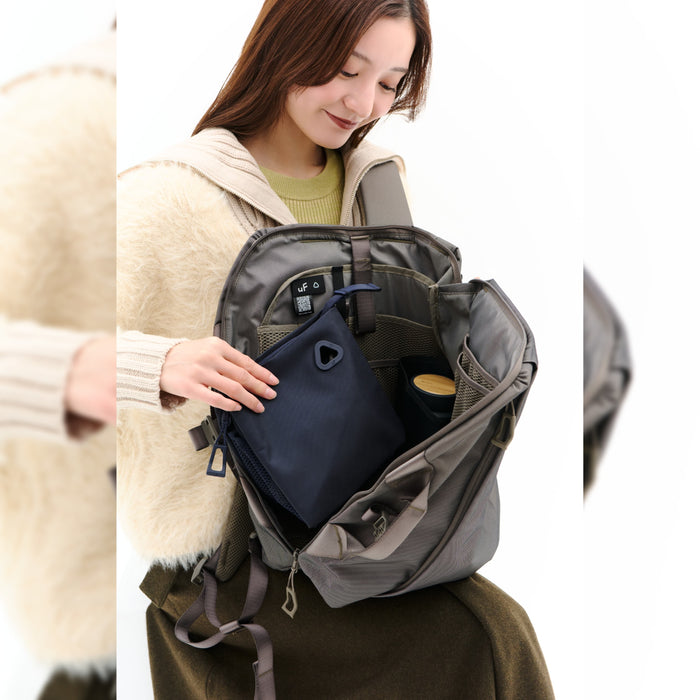 <NEW> uF STAND POUCH M Navy /  スタンドポーチ Mサイズ ネイビー