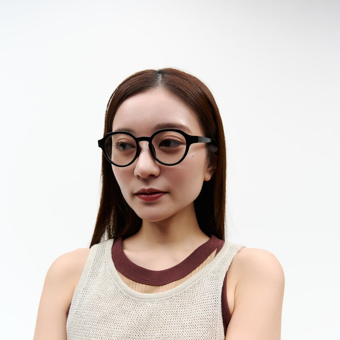 uF SUNGLASS CROWN PANTO BLK